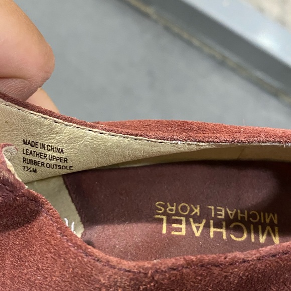 Michael Kors High Heals Burgundy Size 7.5 M - Picture 2 of 3